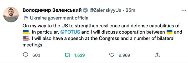 White House Says President Zelensky Set Security Parameters for His Visit to the U.S.