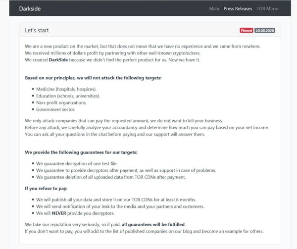 Anatomy of a $2 Million Darkside Ransomware Breach