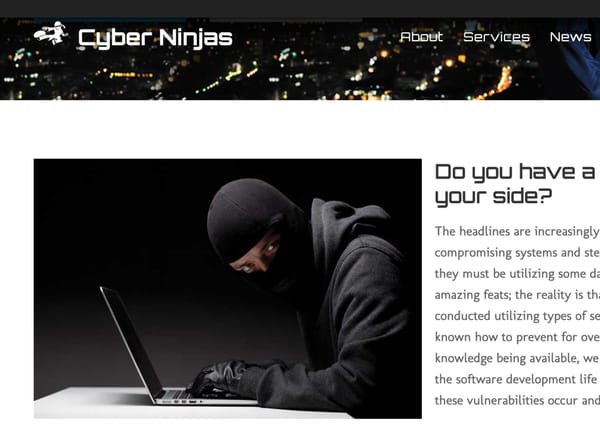 Cyber Ninjas CEO Launched Second Company Last Year - Updated